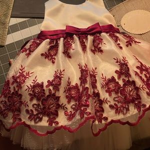 American Princess Dress with Floral Embroidery.